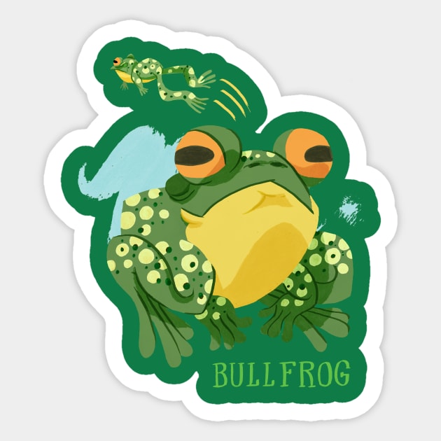 Bullfrog Sticker by washburnillustration